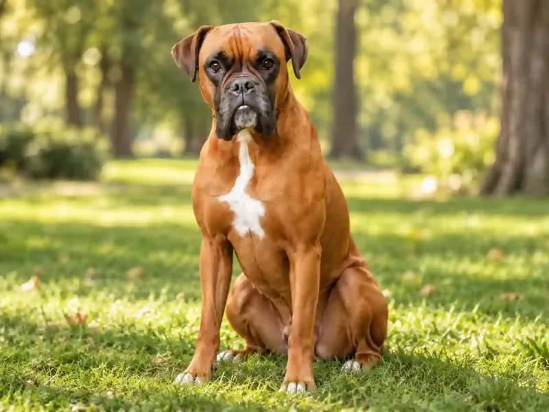 Német boxer sárga