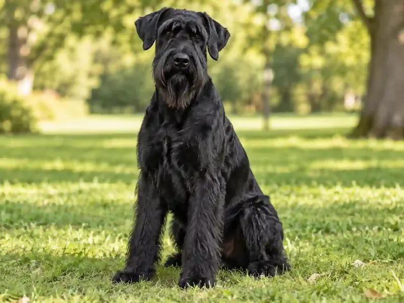 Óriás schnauzer fekete