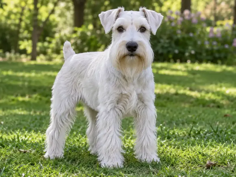 Törpe schnauzer fehér