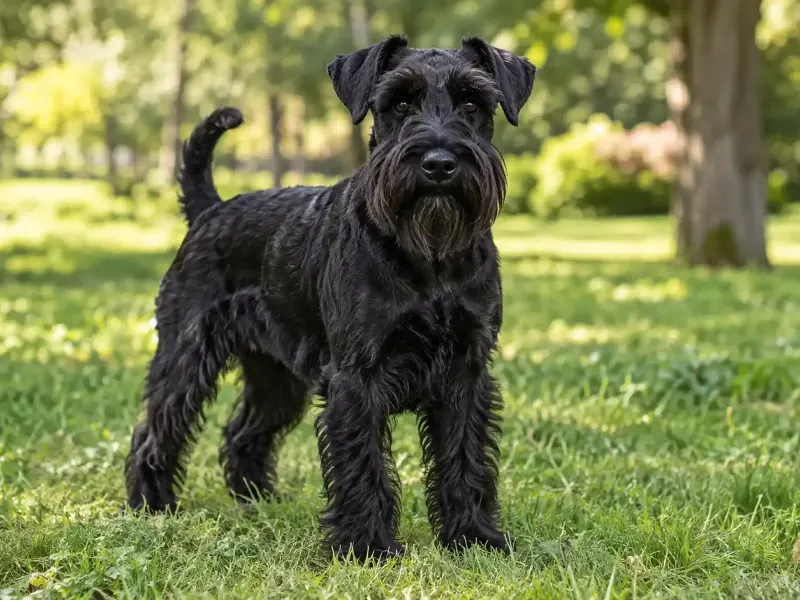Törpe schnauzer fekete
