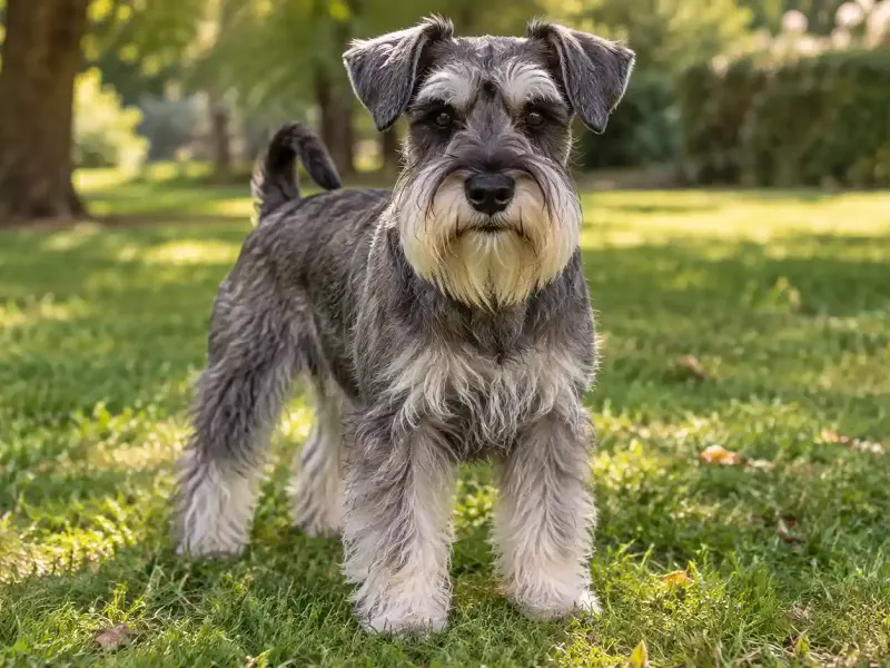 Törpe schnauzer só-bors