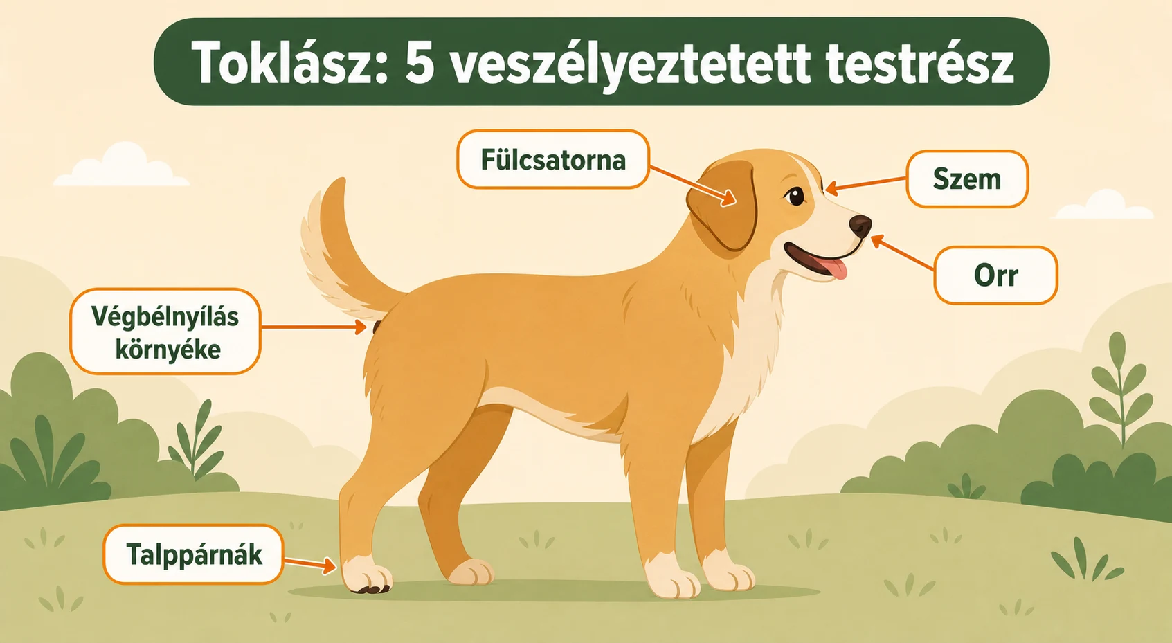 Toklász kutyáknál