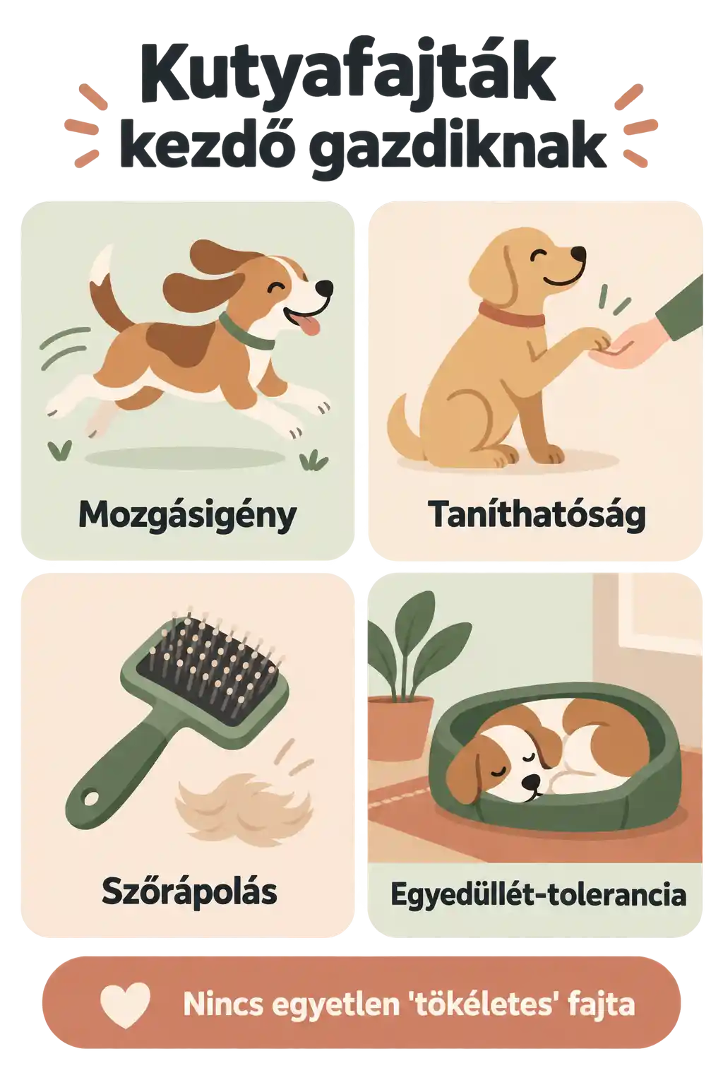 Kutyafajt&aacute;k kezdő gazdiknak: mire figyelj v&aacute;laszt&aacute;s előtt? Kutyafajt&aacute;k &eacute;s v&aacute;laszt&aacute;s