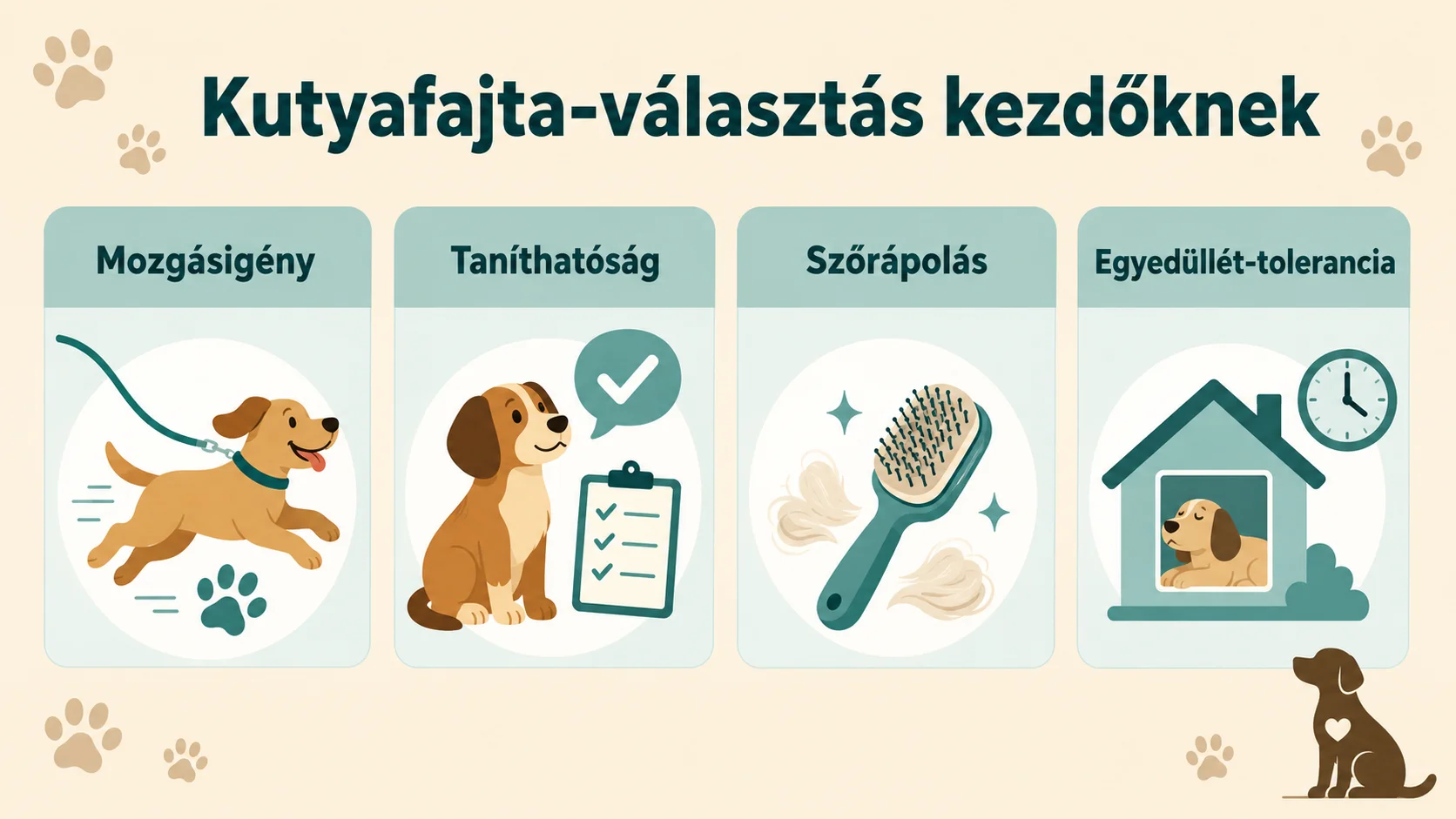 Kutyafajt&aacute;k kezdő gazdiknak: mire figyelj v&aacute;laszt&aacute;s előtt?