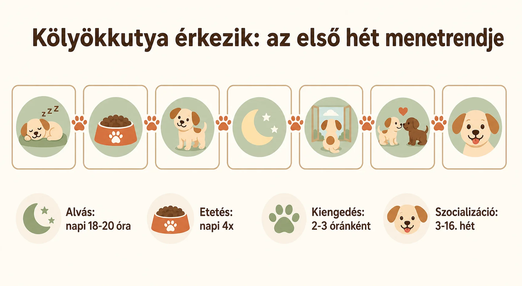 K&ouml;ly&ouml;kkutya &eacute;rkezik - az első h&eacute;t menetrendje