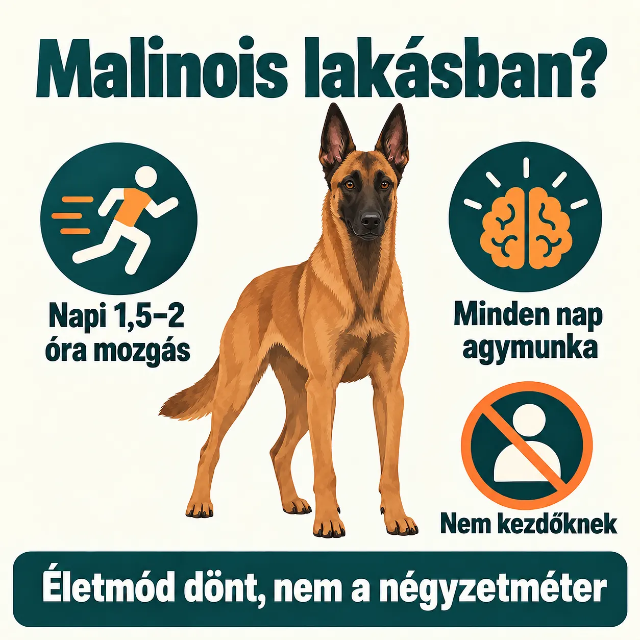 Lak&aacute;sban tarthat&oacute; a malinois